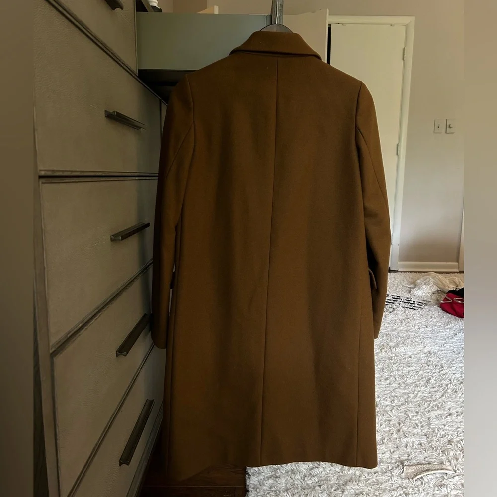 Zara Basic Camel Wool coat XS - Picture 3 of 10